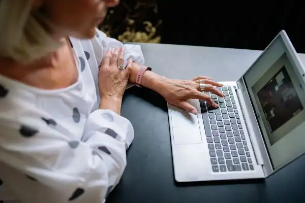 Image of woman attending online mediation Carlisle services from Barker Mediation